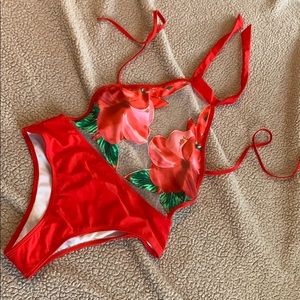 One piece bathing suit